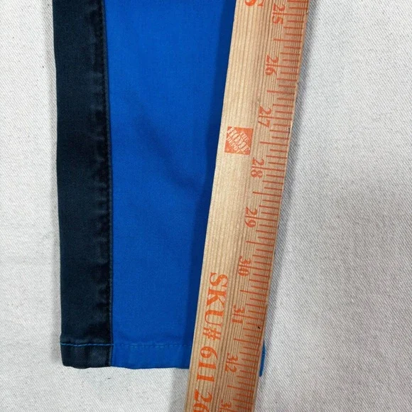 Current/Elliott The Rider Legging Electric Blue Two Tone Tuxedo Skinny Pants 26 - Picture 6 of 12